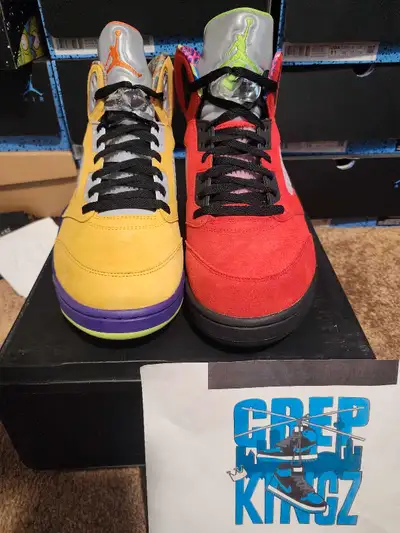 Selling Jordan 5 what the sz12 DS for 500. If interested feel free to call or text at 6479974659. Or...