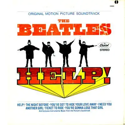 Beatles -- Help! ** DISQUE VINYLE // VINYL RECORd (original press CAPITOL SMAS-2386 / gatefold cover...