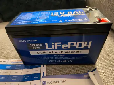 Lithium iron phosphate battery (LiFePO4) can be recharged more than 4000 times in a deep cycle to ac...