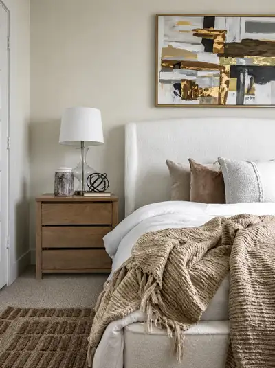 Modern 3 Drawer Nightstand – Oak MDF Bedside Table – Brand New, View more