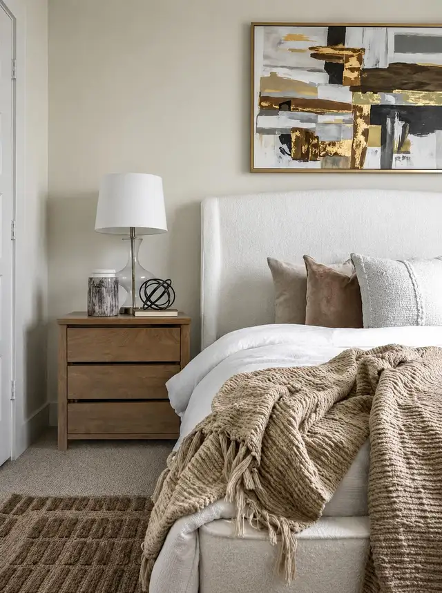 Modern 3 Drawer Nightstand – Oak MDF Bedside Table – Brand New in Dressers & Wardrobes in Oakville / Halton Region - Image 2