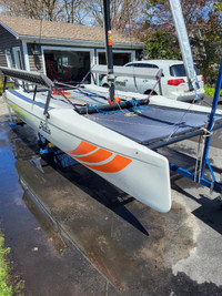 Hobie Cataraman 'Daily Cruiser' with trailer 16ft - Must See