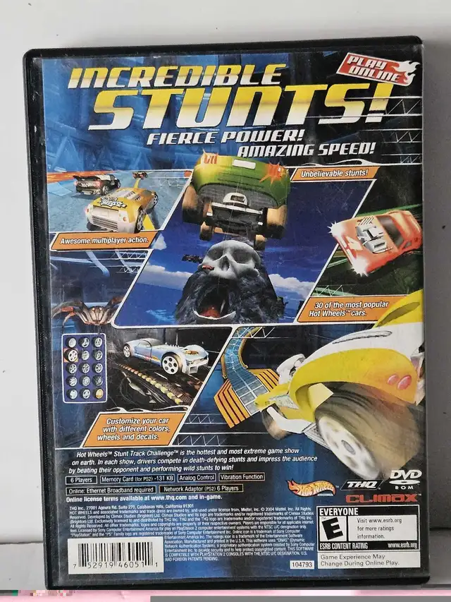 Playstation 2  HotWheels Stunt Track Challenge Game  in Toys & Games in City of Montréal - Image 5