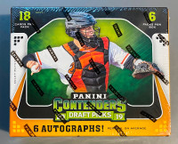 2019 Panini Contenders Draft Picks Baseball Hobby Box. (6 autos)