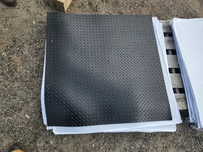 Black Textured Diamond Garage Flooring Mats are 1 meter x 1 meter x 5mm thick. $35 each. Many Other...