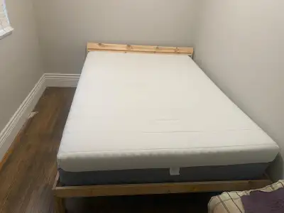 IKEA NEIDEN Full Sized Bed + mattress, View more