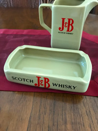 J&B Pitcher and Ashtray by Wade of England - Ancaster