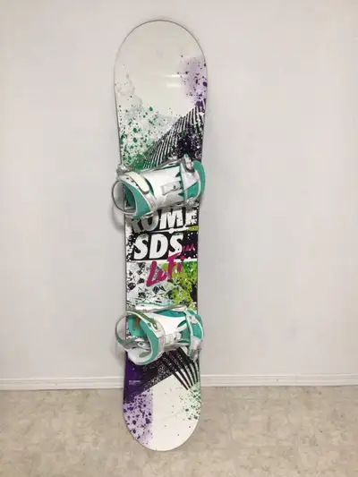 Rome SDS Lo-Fi womens snowboard with bindings, View more