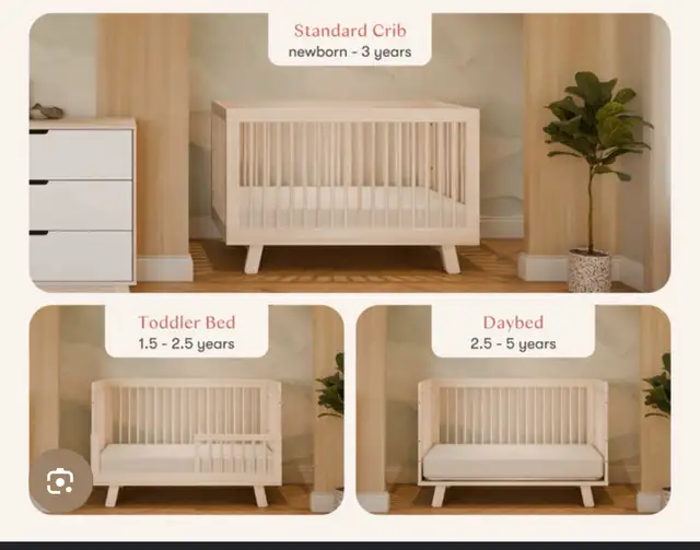 Grey Babyletto Hudson 3 in 1 crib in Cribs in Winnipeg - Image 2