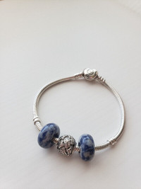 New Natural Sodalite Charm perfect for bracelets and necklaces