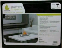 Anywhere Metropolitan Table Top Fireplace - New in box 