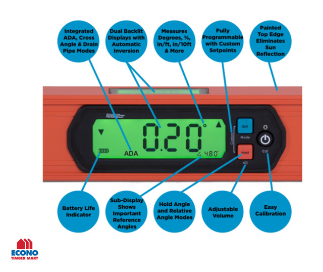 JLX® 24" Programmable Digital Level (57002400) in Hand Tools in Prince Albert