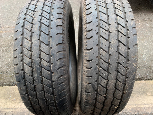 Pair of 245/70/16 M+S Goodyear Wrangler AP with 60% tread | Tires & Rims |  Delta/Surrey/Langley | Kijiji