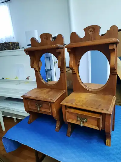 Etagère miroir tiroir - antiquités, View more