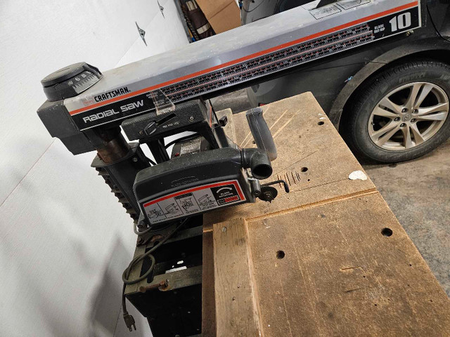 Craftsman Radial Arms Saw 10 Inch in Power Tools in Strathcona County - Image 2