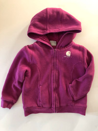 Sherpa lined zip hoodie size 4T