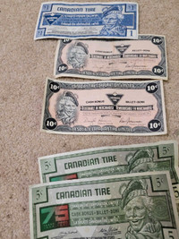 VINTAGE CANADIAN TIRE MONEY. CANADIAN TIRE 5 cent. 