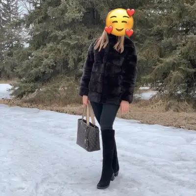 100% Natural Women's Real Royal Rex rabbit Fur Coat, View more