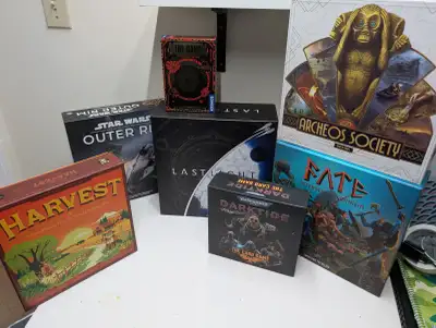 Archeos Society - $30 Dark Pact (new game from the guy who made Race for the Galaxy) - $40 Fate: Def...