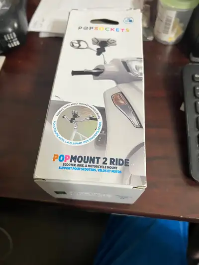 PopSockets PopMount 2 Ride Scooter & Bicycle Mount Black, View more