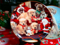 CHristmas Cheer Plate, artist Don Scarlett