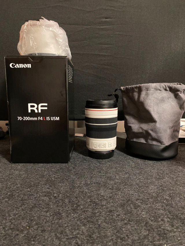 Canon RF 70-200mm F4 L IS USM Lens – Open Box (Never Used) in Cameras & Camcorders in Victoria