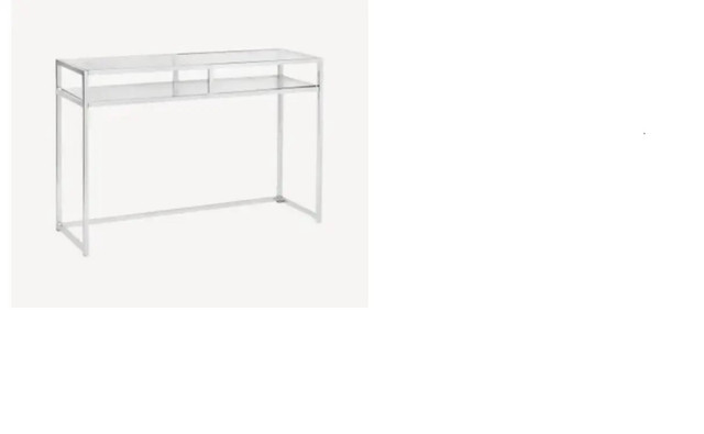 Chrome glass console table in Other Tables in Markham / York Region