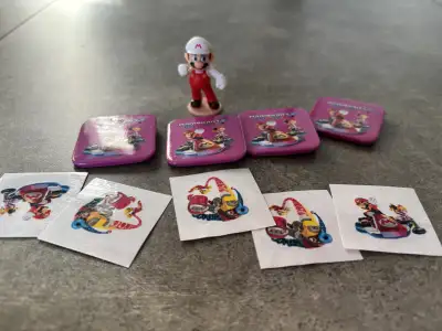 Nintendo Mario Deluxe Collectible Button Pins and Tattoos for ki, View more