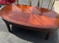 Solid mahogany coffee table vintage 