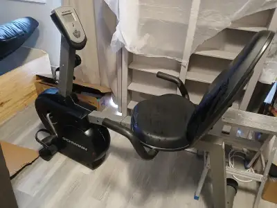 SCHWINN recumbent exercise bike. $60, View more