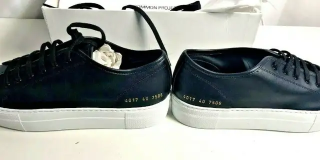 Woman by Common Projects 4017 SZ40 Tournament Low Black Sneakers in Women's - Shoes in London - Image 3