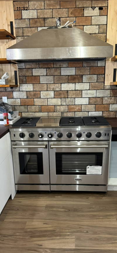 THOR 48” Gas Range +48” Hood, View more