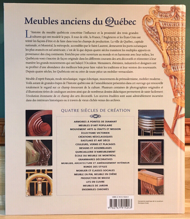 Meubles anciens du Québec de Michel Lessard dans Manuels  à Trois-Rivières - Image 2
