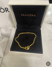 Bracelet Pandora argent plaqué or 