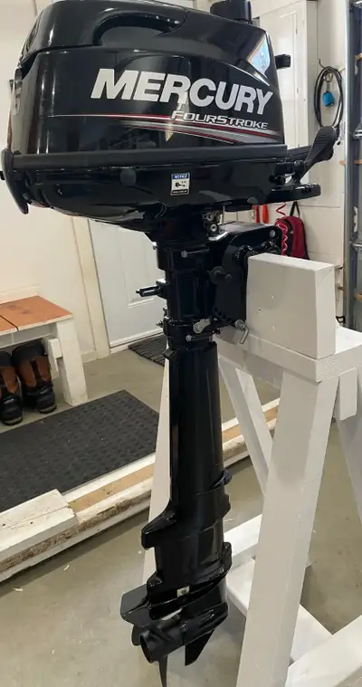 5 HP Mercury 4 Stroke Long Shaft Outboard Motor (2019) Ideal kicker motor for fishing, pontoon or sa...
