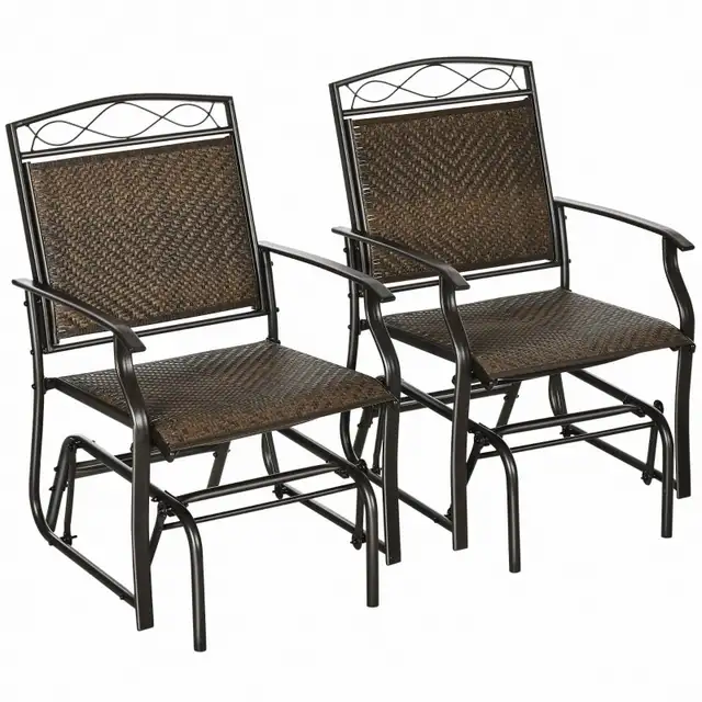 Outdoor Glider Chairs, Porch Glider, Patio Rocker for Deck in Patio & Garden Furniture in Markham / York Region - Image 3