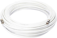 100' Feet, White RG6 Coaxial Cable (Coax Cable) with Weather Pro