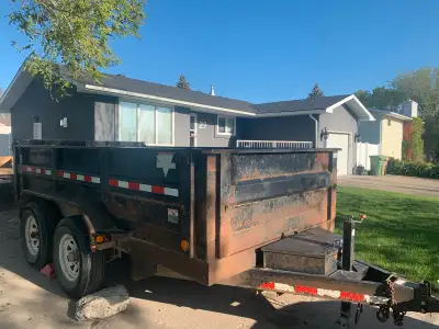 7x12 dump trailer for rent 4-5 yards capacity (4000-5000 pound) Half ton towable but when it fully l...