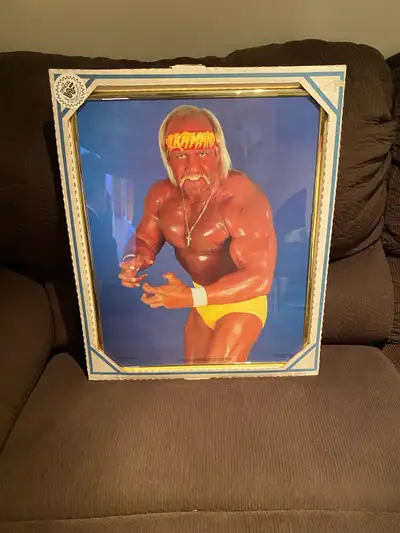 Pick up in Hamilton or can ship 16”x 20” Rare piece of WWF