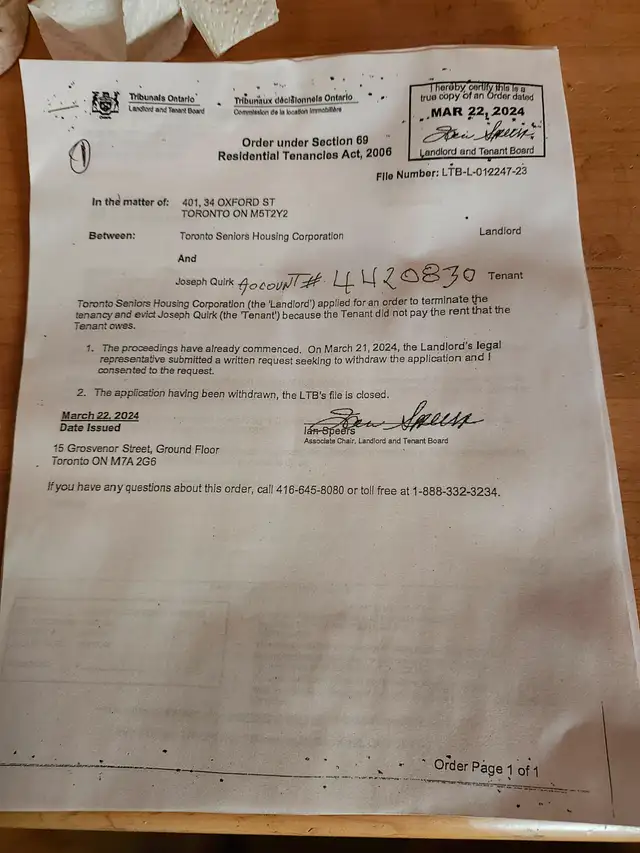 Public notice in Other in City of Toronto - Image 2