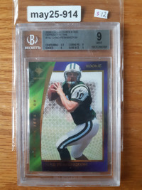 2000 ODYSSEY FOOTBALL #142 CHAD PENNINGTON RC BGS 9 MINT NY JETS