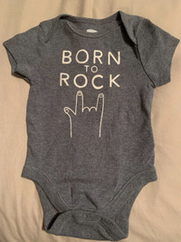 Old Navy Born to Rock Outfit- Size 3-6 months