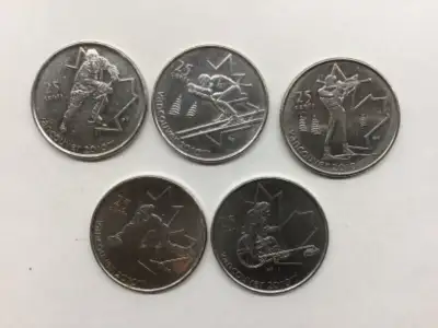 Pièces de 25 cents 2007 pour les Olympiques2010 deVancouver,2$ch, View more