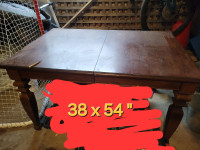 38" x 54" dining room table