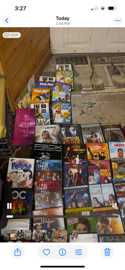 300 to 350 dvd, some blue ray, lots of full series, View more