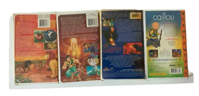 Lion King 11-Aladdin-Secret Of Nimh-Caillou - VHS Tapes62863729346049121