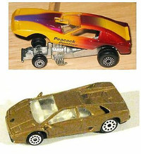 Zylmex Diecast Pontiac Firebird Funny Car & Lamborghini