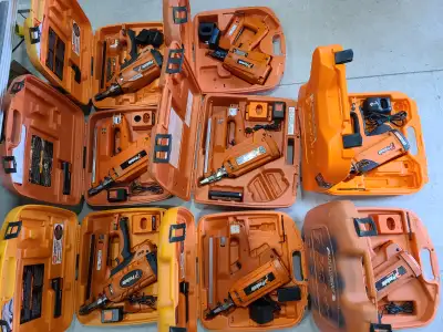 These Paslode nailers have been fully serviced and are in working condition. Looking at around $350...