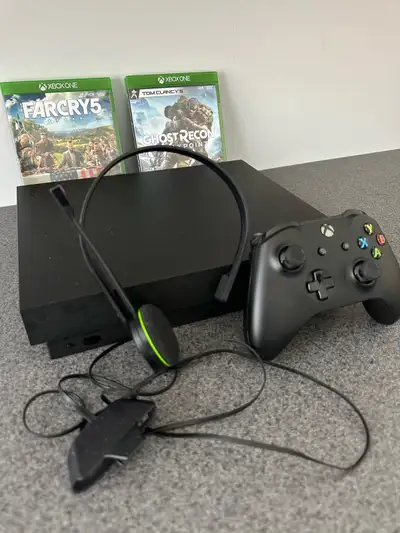 Xbox One X 1TB Console Black is up for grabs for only $300 CAD. The console has been barely used eve...