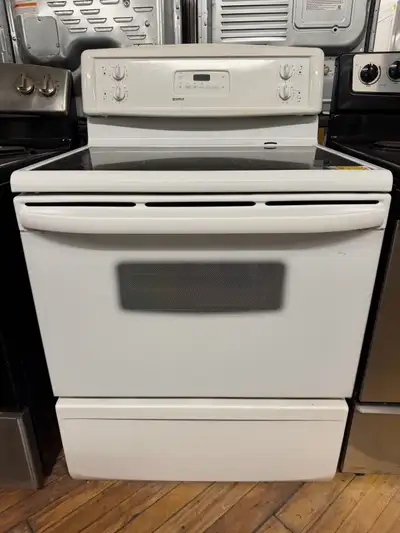  kenmore white glass top stove, View more